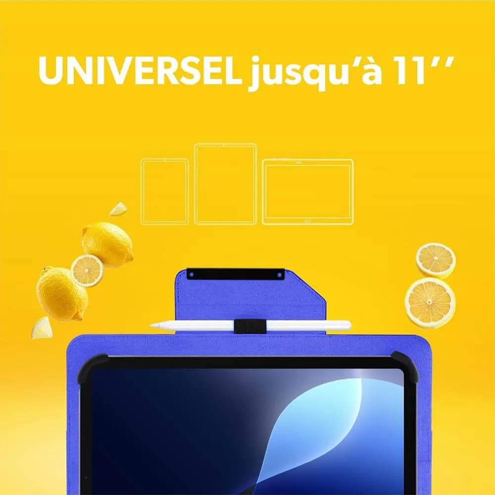 Housse de Protection Universelle pour Tablette T'nb EXCLUSIV LEMON 10,4" Bleu - Vue 3
