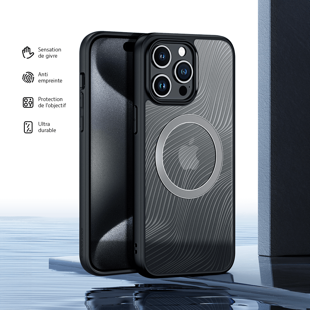 Coque de Protection MagSafe Dux Ducis pour Apple iPhone 15 Pro Max Noir - Vue 2