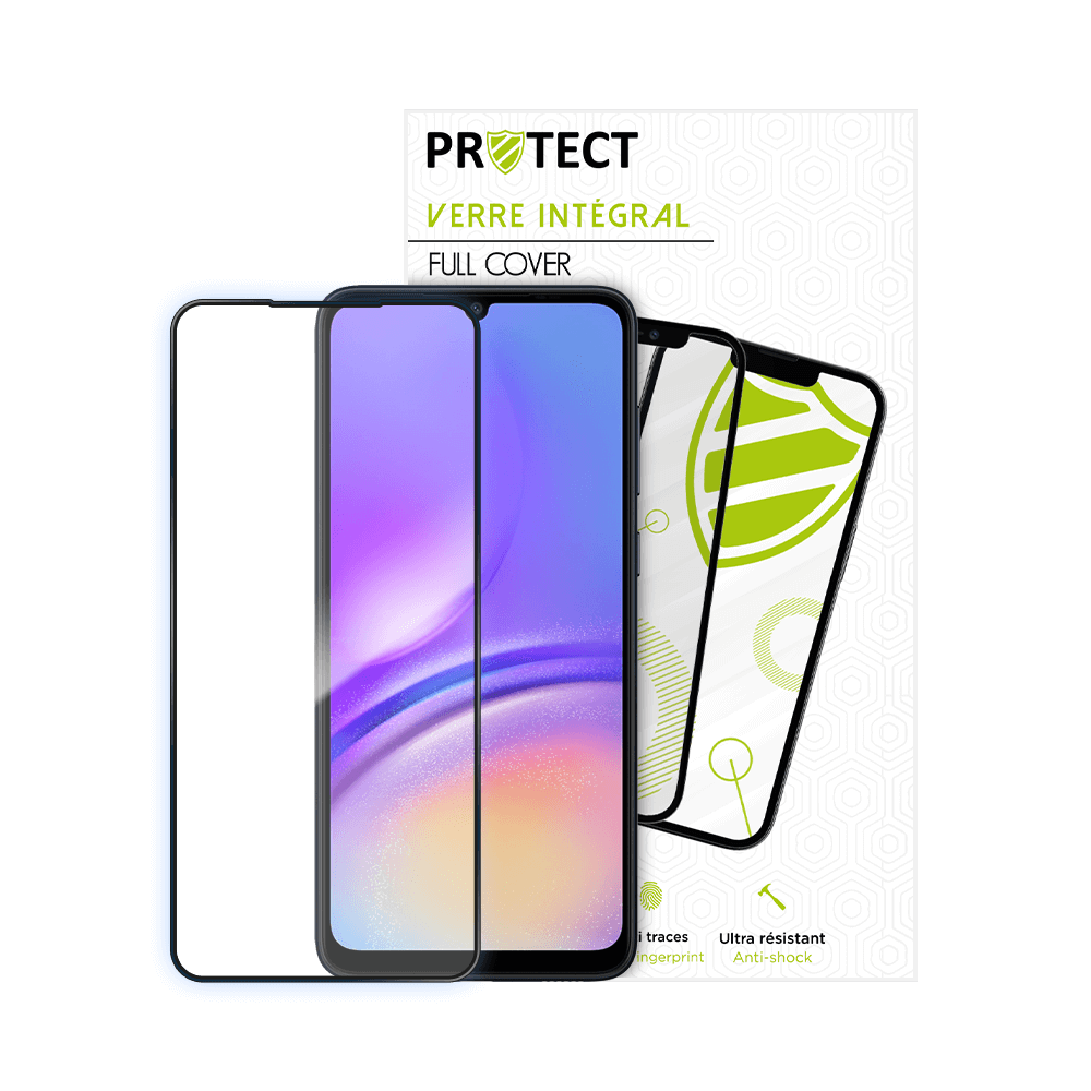 Verre trempé intégral 5D 9H – protection écran pour Samsung Galaxy A05 – PROTECT Noir - Vue 2