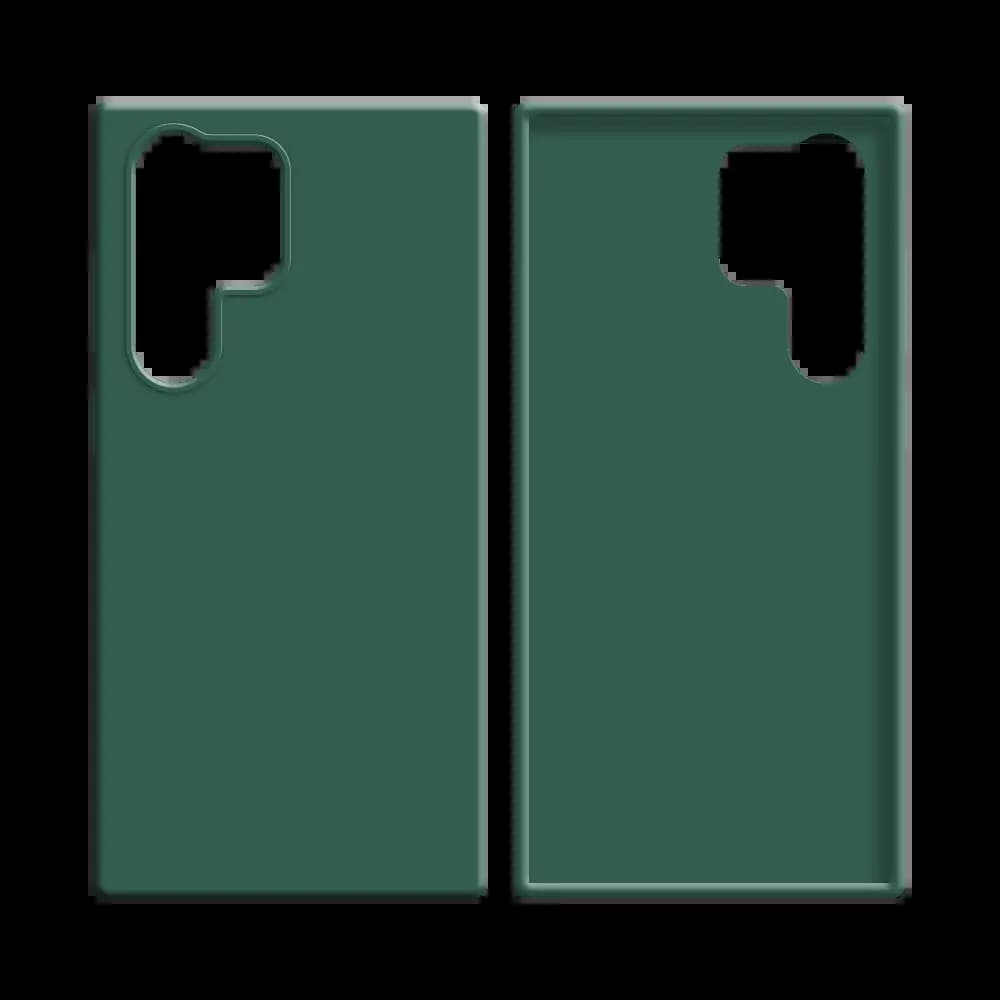 Coque Silicone Compatible pour Samsung Galaxy S24 Ultra 5G Vert Foncé - Vue 2