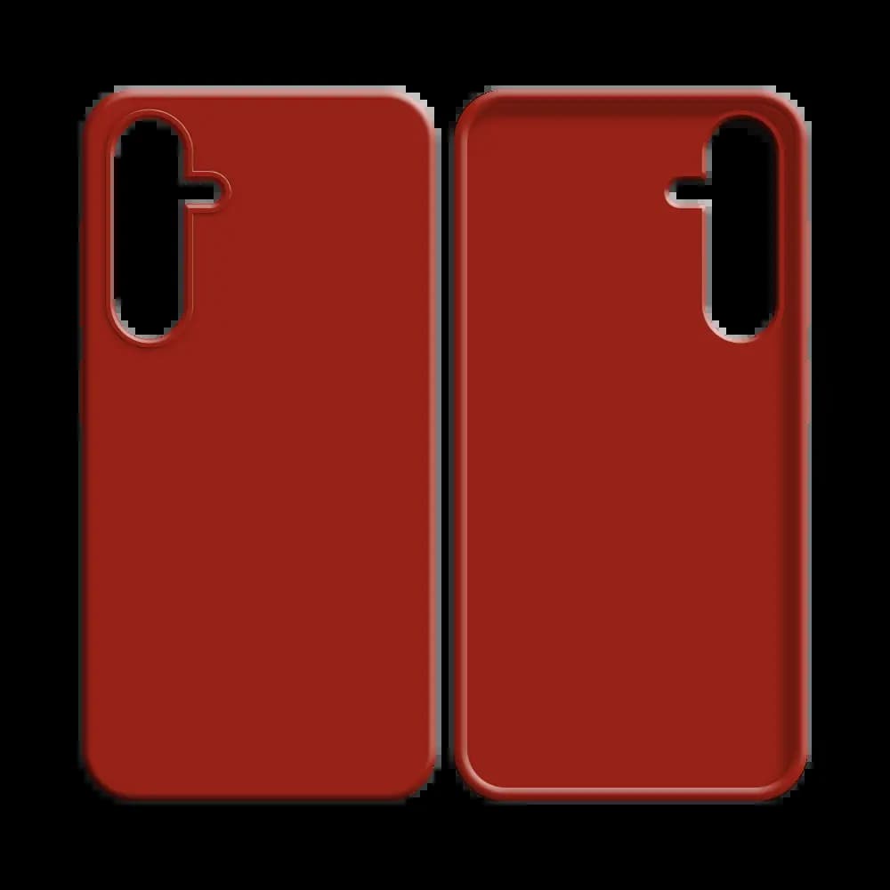 Coque Silicone Compatible pour Samsung Galaxy S24 5G Rouge - Vue 2