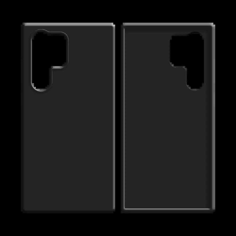 Coque Silicone Compatible pour Samsung Galaxy S22 Ultra Noir - Vue 2