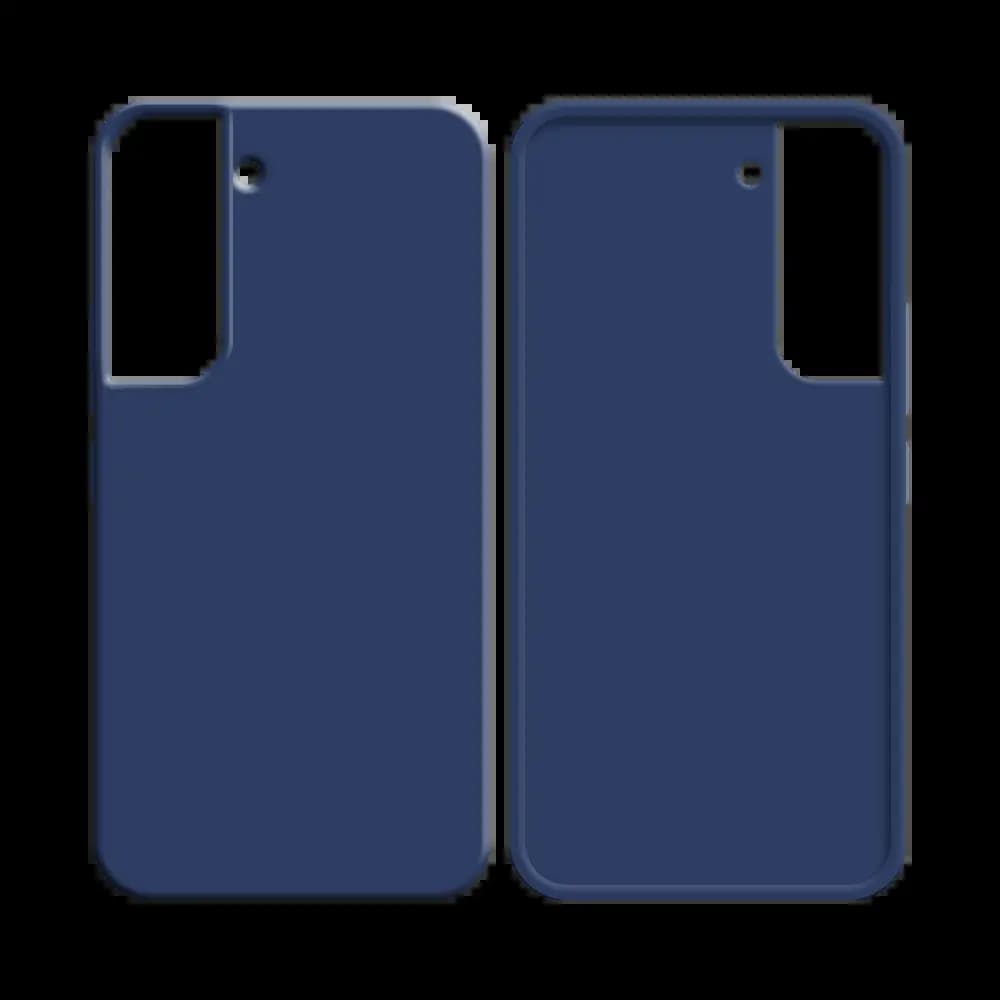 Coque Silicone Compatible pour Samsung Galaxy S22 Bleu Marine - Vue 2