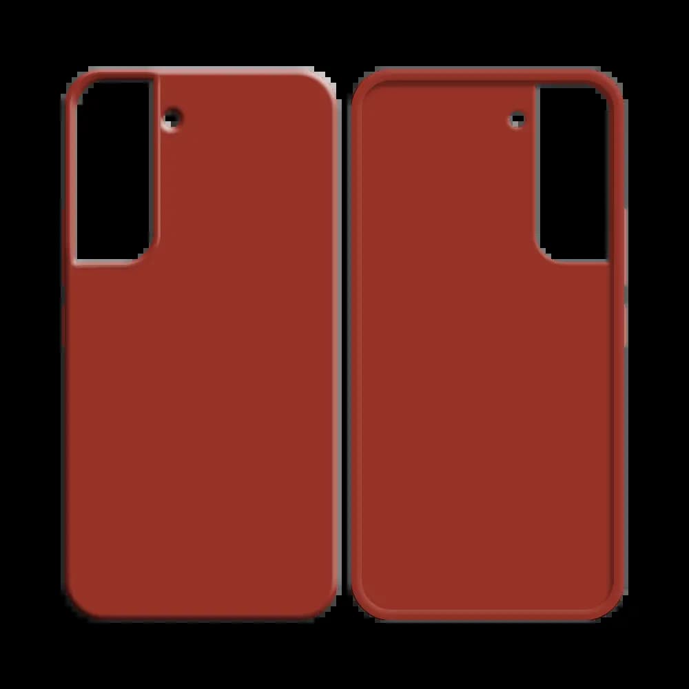 Coque Silicone Compatible pour Samsung Galaxy S22 Rouge - Vue 2