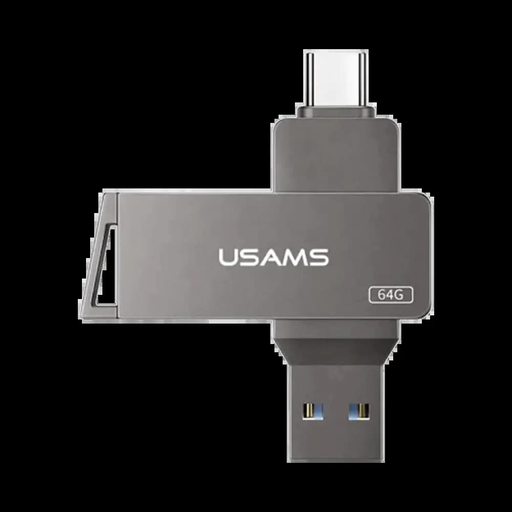Clé USB 3.0 + Type C Usams 64 Go Noir