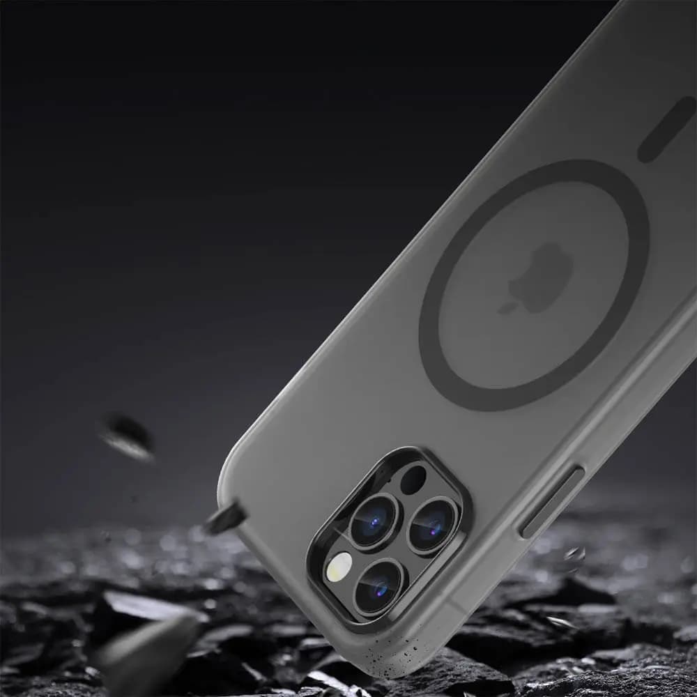 Coque MagSafe bi-matière –  iPhone 12 Pro Max – PROTECT MF-006 Noir - Vue 4