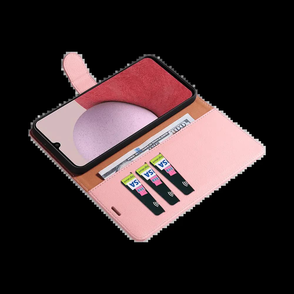 Housse folio anti-RFID Samsung Galaxy A15 5G – PROTECT IP011 Rose - Vue 3