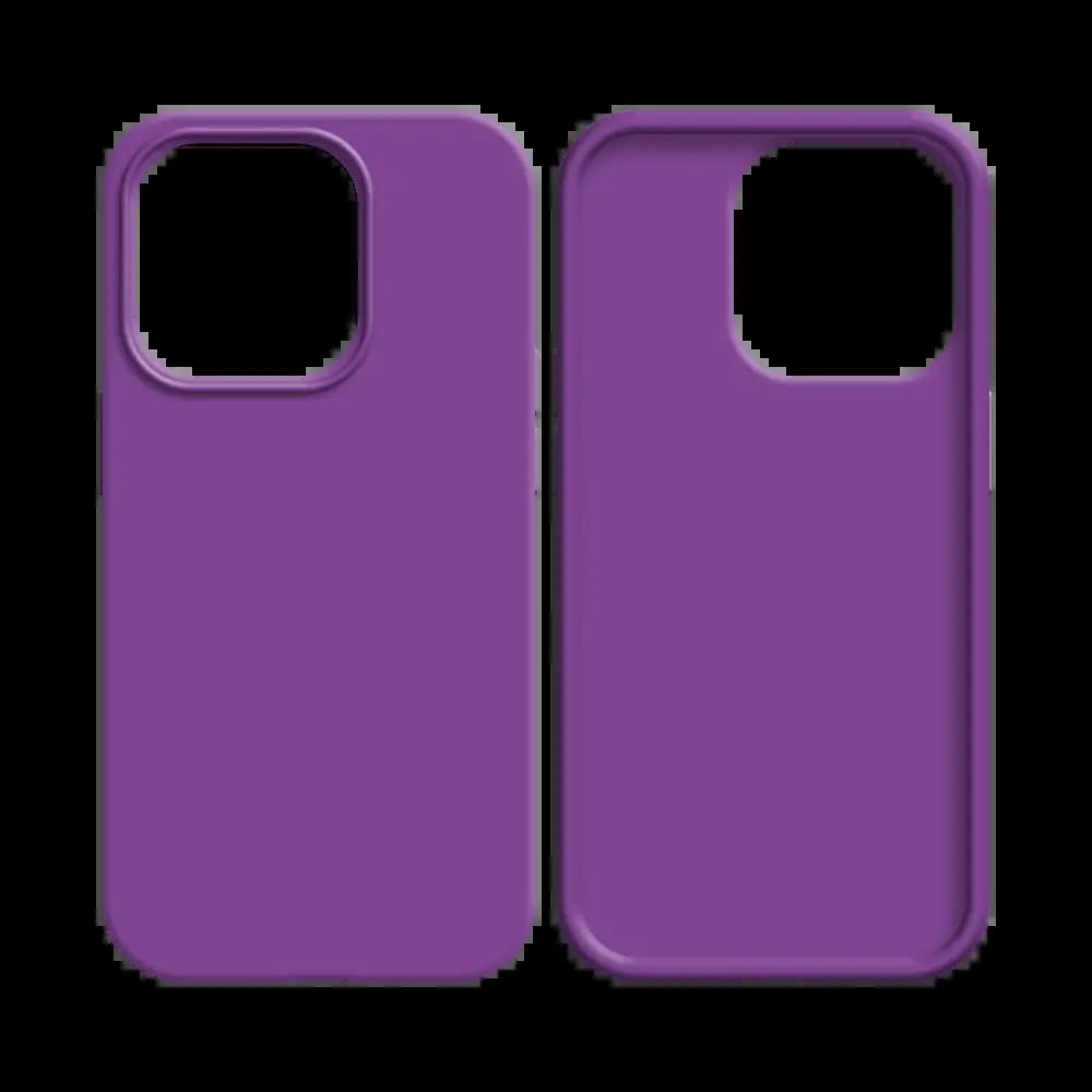Coque Silicone Compatible pour Apple iPhone 13 Mauve - Vue 2