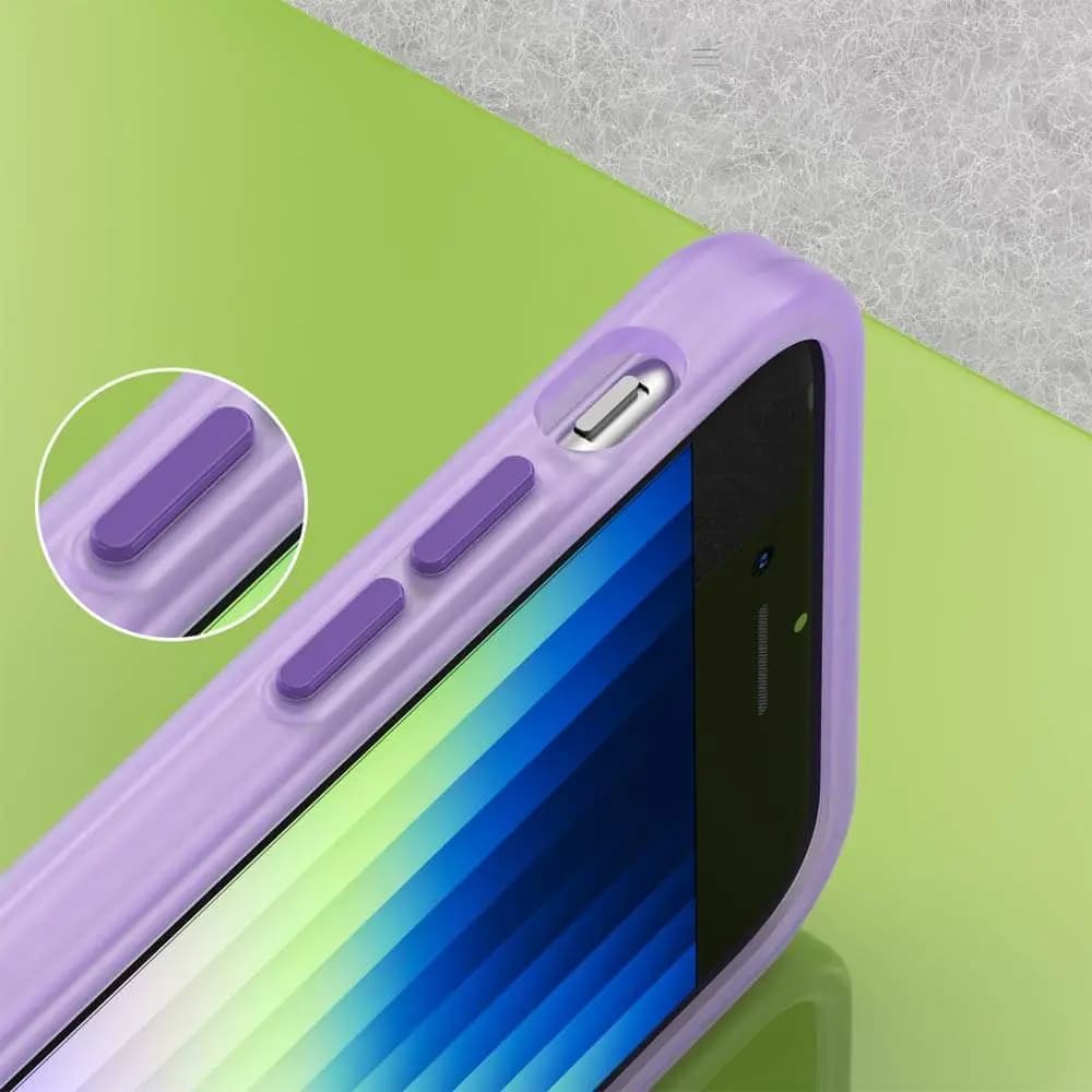 Coque MagSafe bi-matière – compatible iPhone 7 / 8 / SE (1er & 2nd Gen) /  – PROTECT MF-006 Violet Foncé - Vue 3