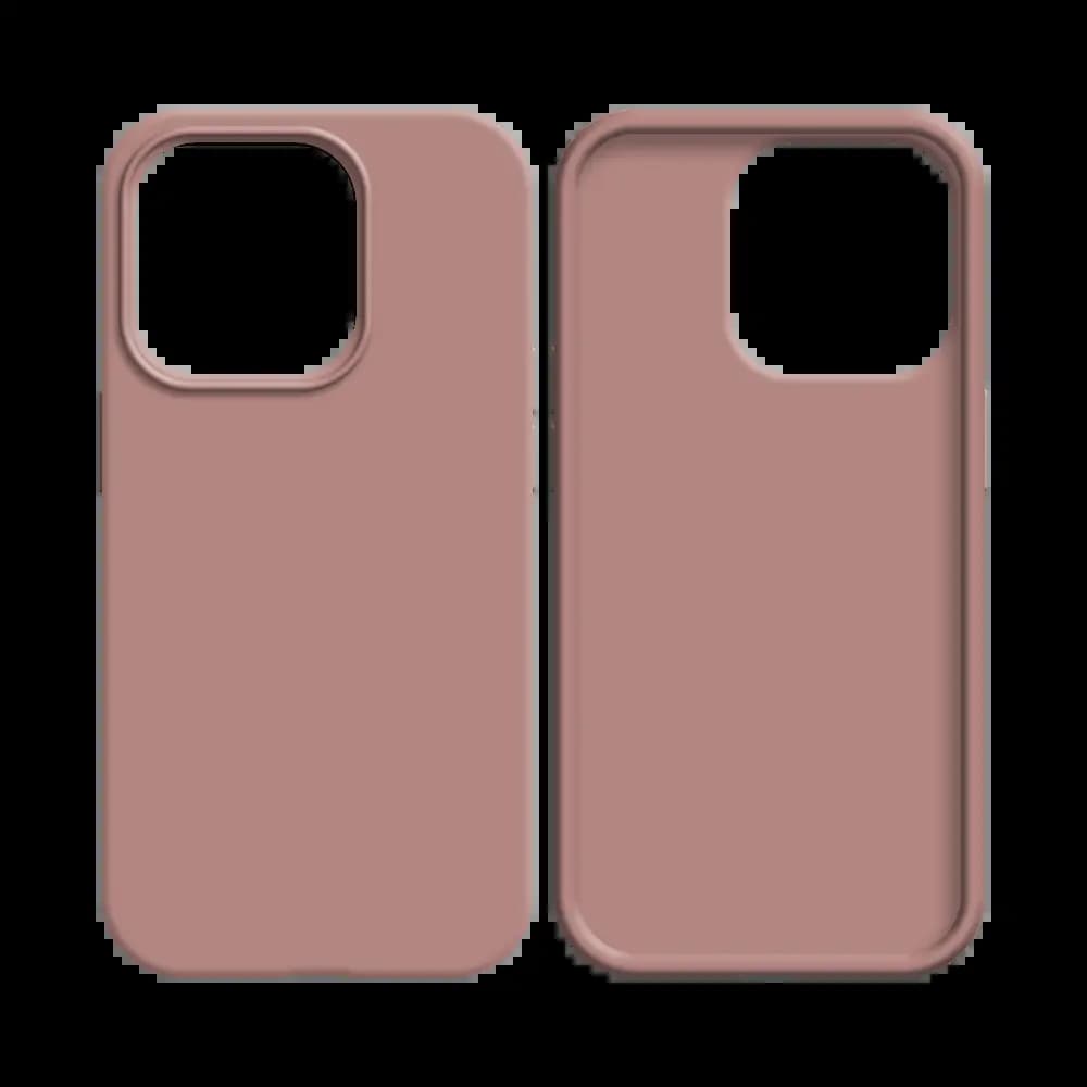 Coque Silicone Compatible pour Apple iPhone 15 Rose - Vue 2