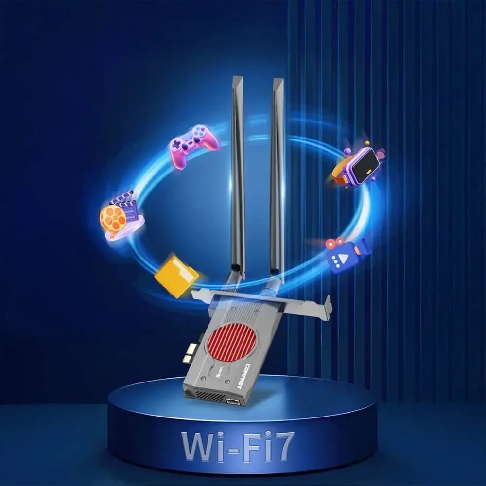 Carte Wi-Fi 7 PCI-E 8774 Mbps + Bluetooth - Comfast CF-BE200 MAX