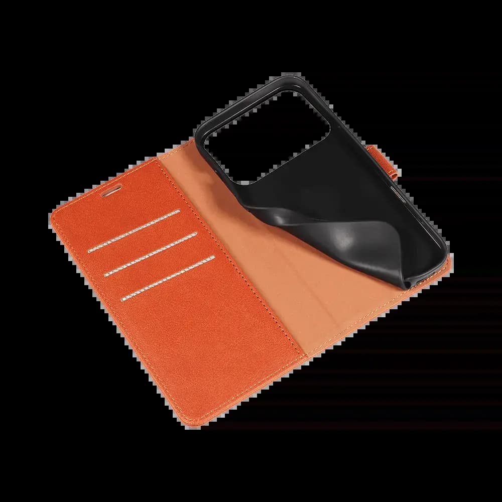 Housse folio anti-RFID iPhone 17 Pro – PROTECT IP011 Marron - Vue 4