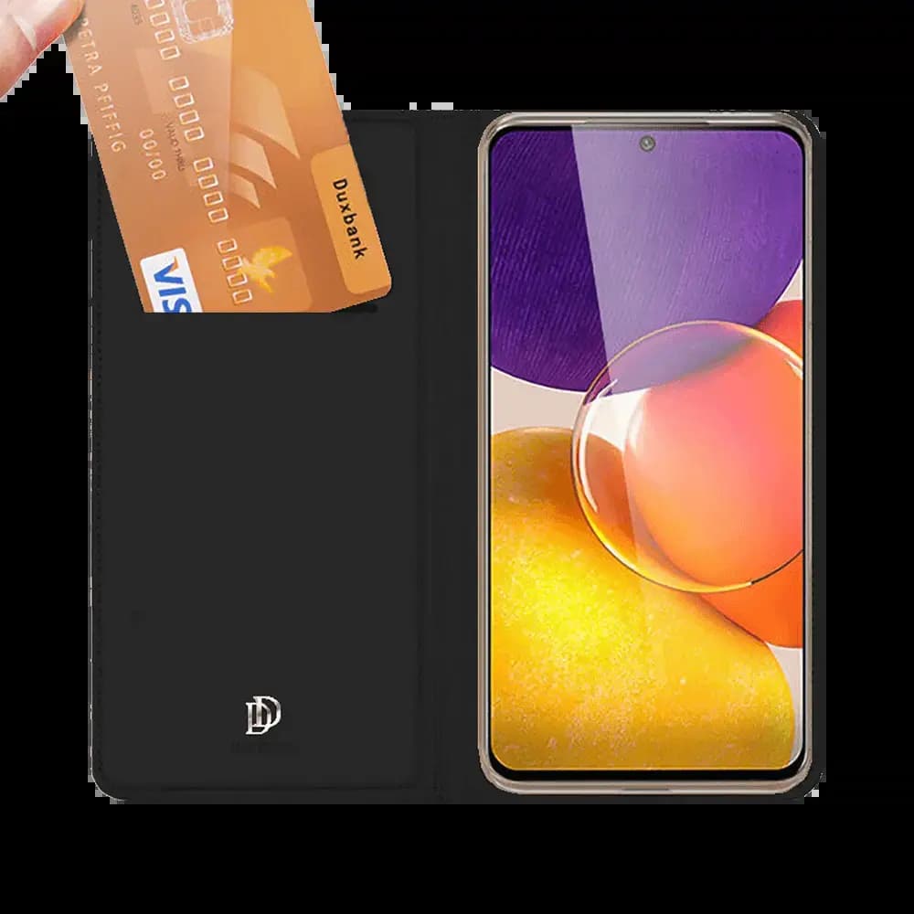 Housse folio Samsung Galaxy A82 5G porte-carte - Dux Ducis Skin Pro Noir