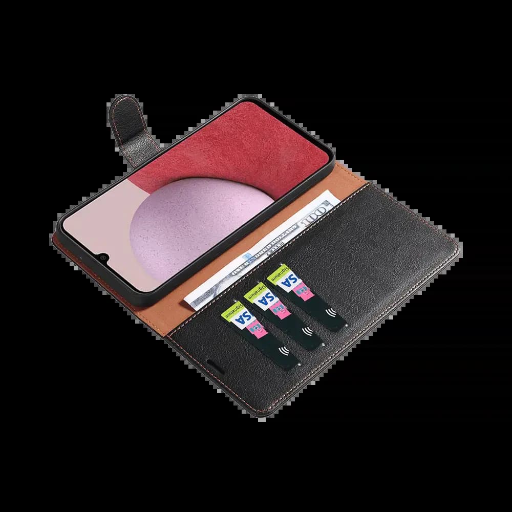 Housse folio anti-RFID Samsung Galaxy A14 5G – PROTECT IP011 Noir