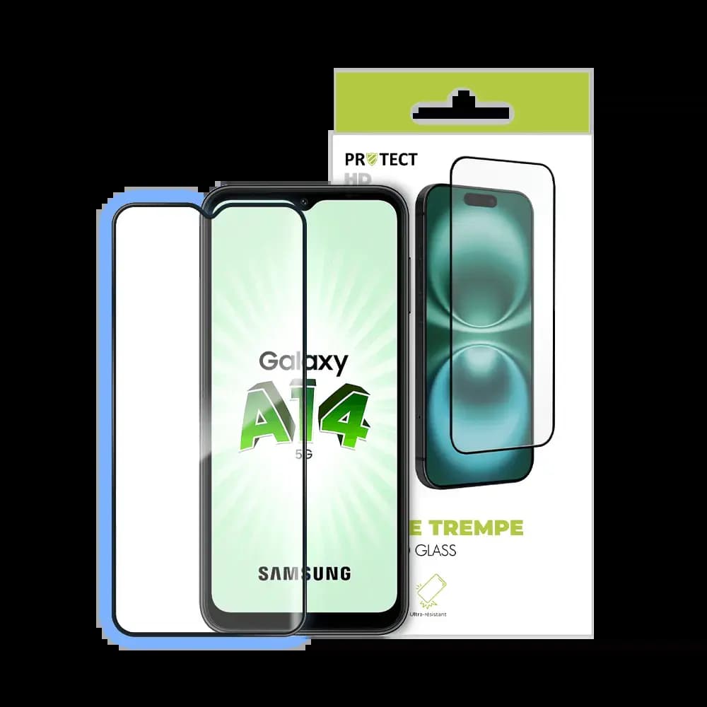 Verre trempé HD Samsung Galaxy A14 protection écran 9H - PROTECT Transparent - Vue 3