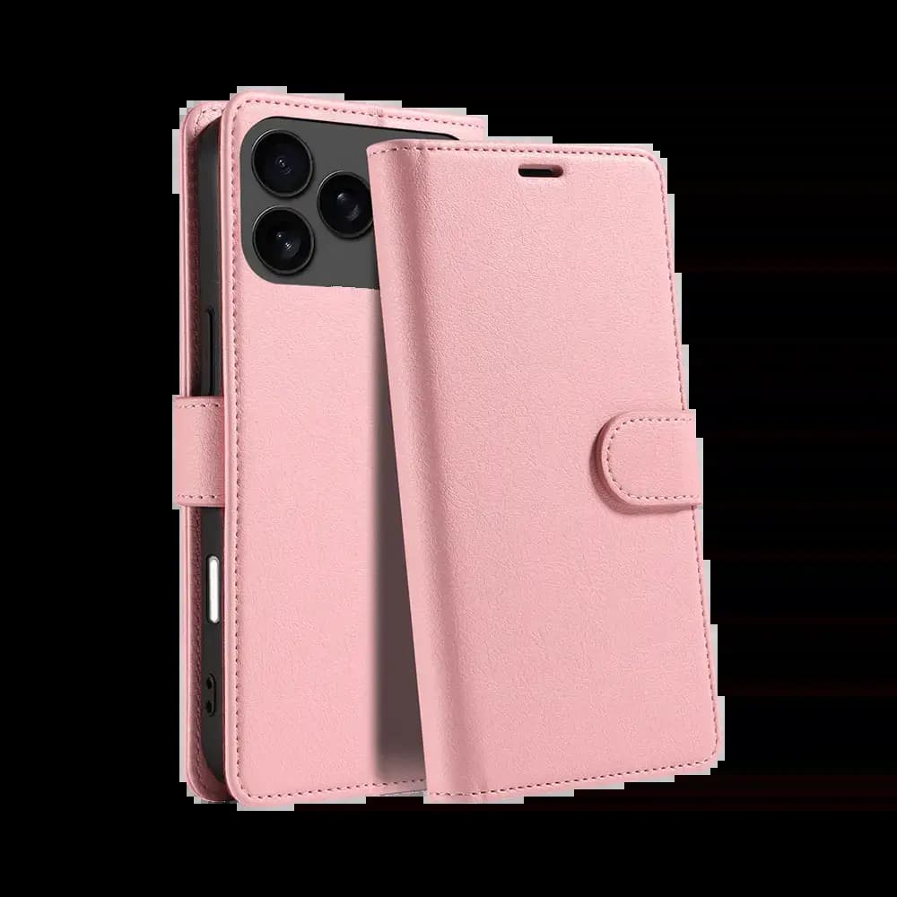 Housse folio anti-RFID iPhone 17 Pro – PROTECT IP011 Rose