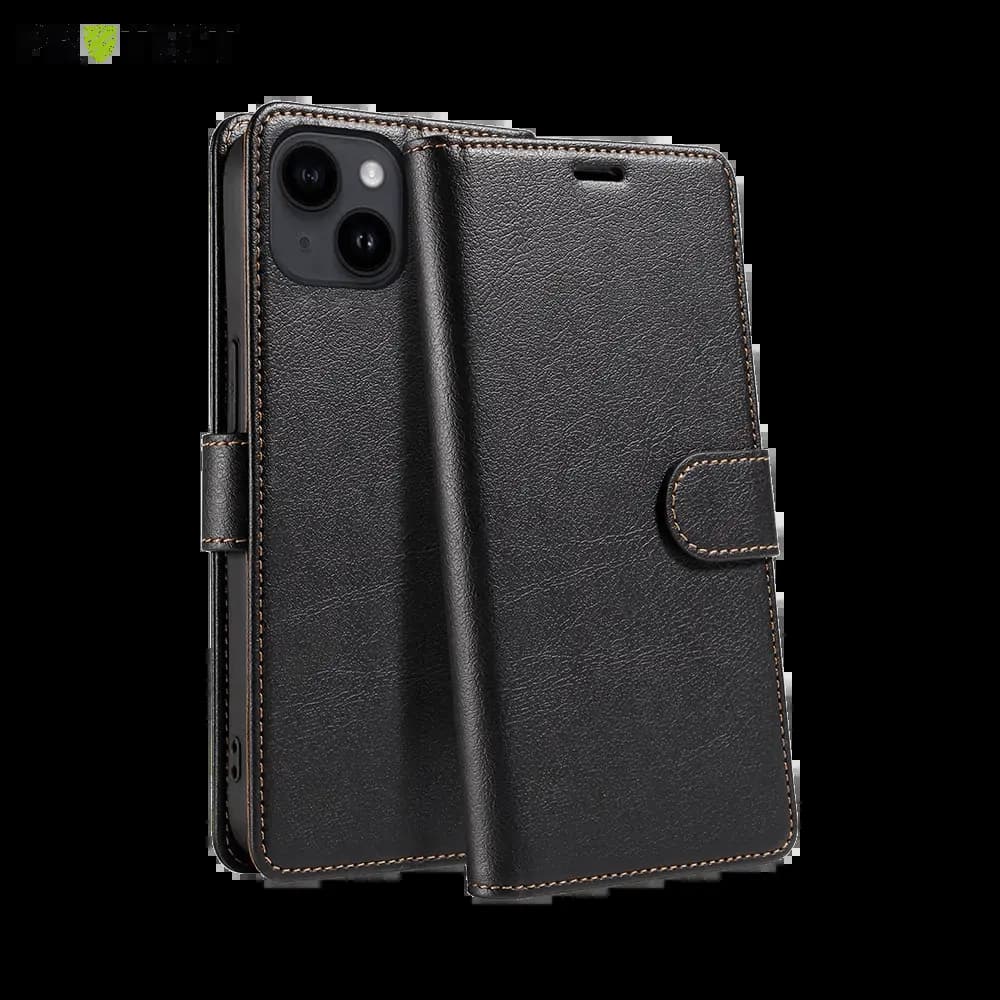Housse folio anti-RFID iPhone 14 - PROTECT IP011 Noir