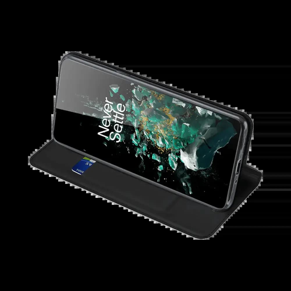 Housse folio OnePlus 10T 5G porte-carte - Dux Ducis Skin Pro Noir