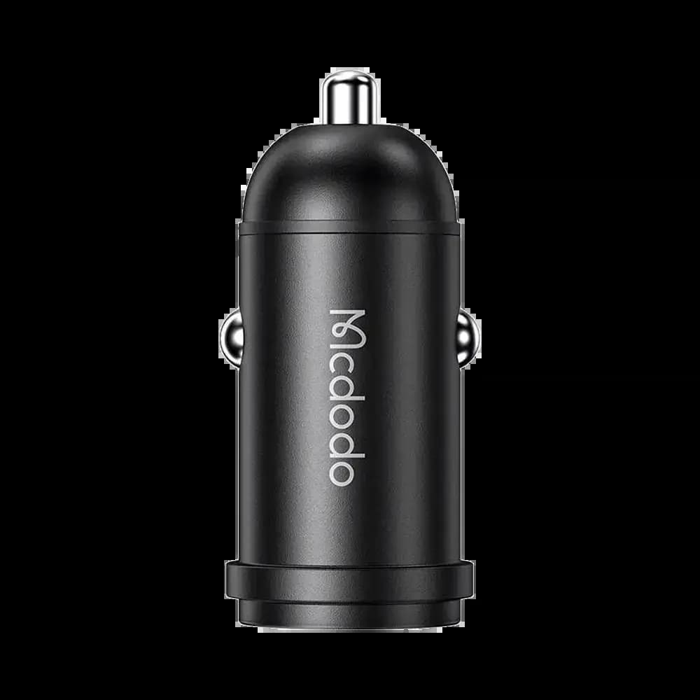 Chargeur allume-cigare 30W charge rapide avec Câble USB-C 1.2m - Mcdodo CC-7493 Noir