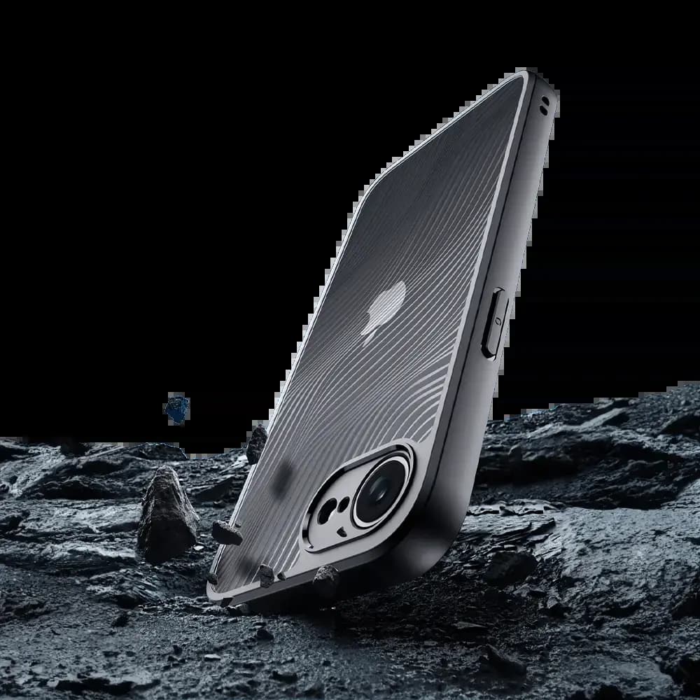 Coque de protection iPhone 16e / iPhone 17e anti-chocs finition mate - Dux Ducis Aimo Noir - Vue 4