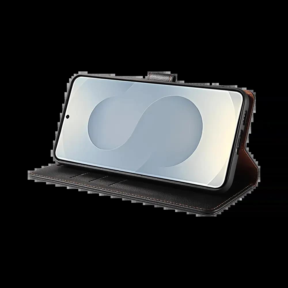 Housse folio anti-RFID Samsung Galaxy S25 Edge – PROTECT IP011 Noir