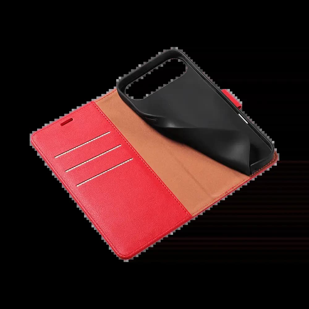 Housse folio anti-RFID iPhone Air – PROTECT IP011 Rouge