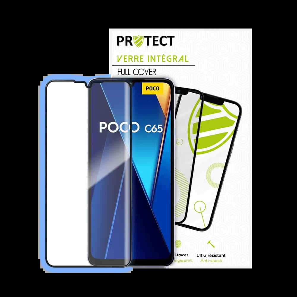 Verre trempé intégral Xiaomi Poco C65 / Redmi 13C protection écran 9H - PROTECT Noir - Vue 2