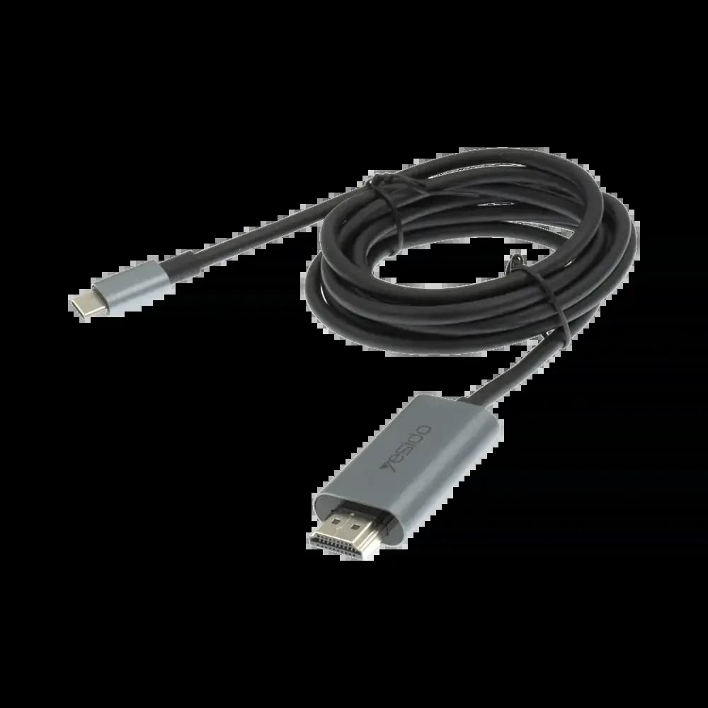 Câble USB-C vers HDMI 4K 60Hz (2m) – Yesido HM10 Noir