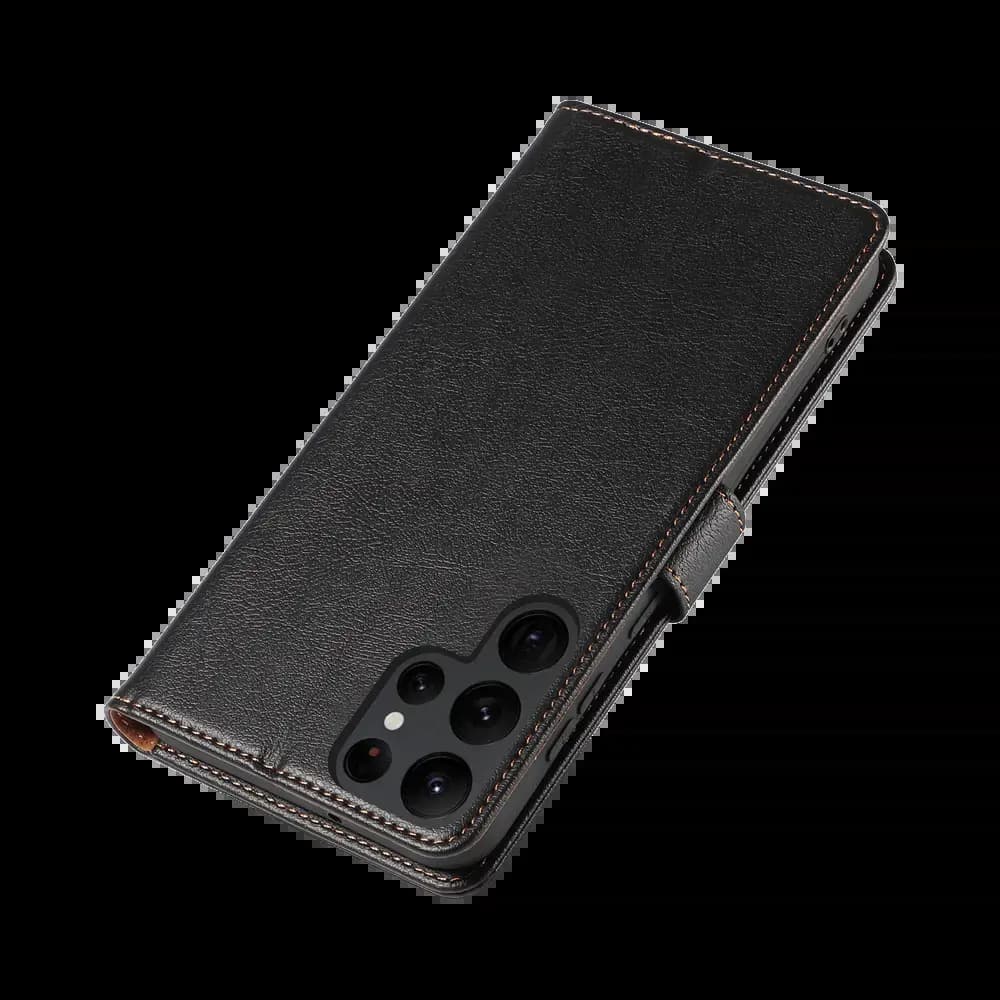 Housse folio anti-RFID Samsung Galaxy S22 Ultra – PROTECT IP011 Noir
