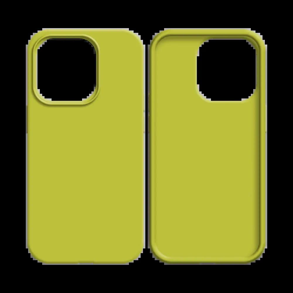 Coque silicone iPhone 14 Plus - Jaune - Vue 2