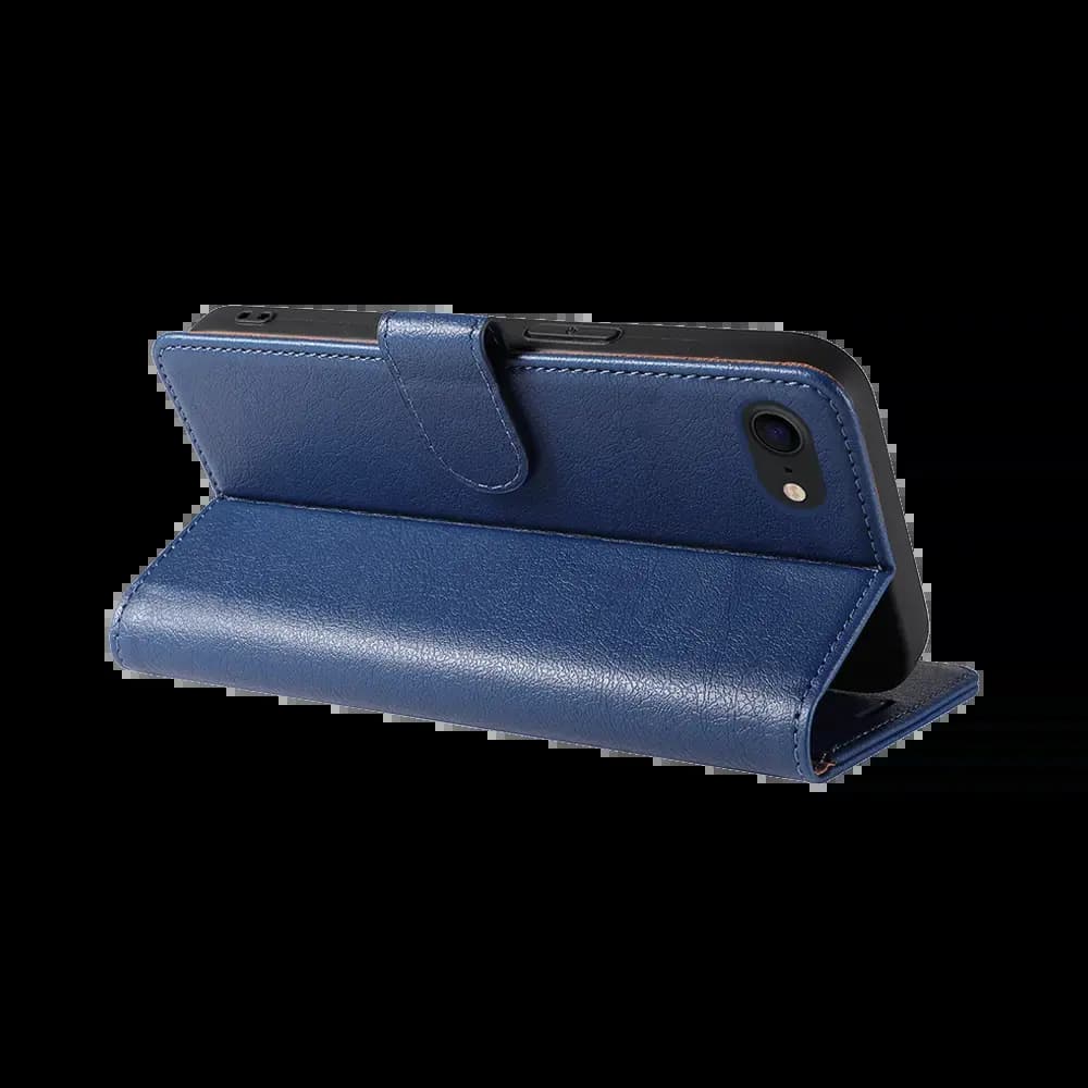 Housse folio anti-RFID iPhone 7 / 8 / SE – PROTECT IP011 Bleu Marine - Vue 3
