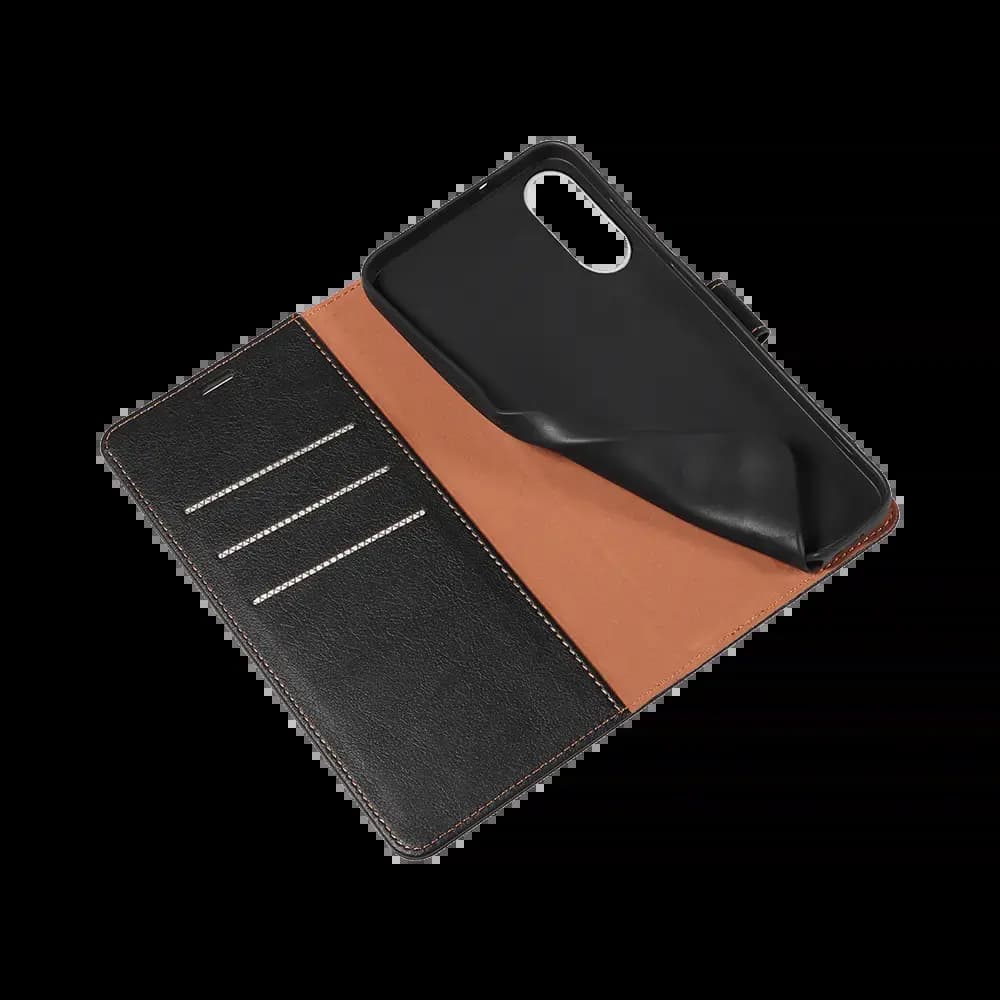Housse folio anti-RFID Samsung Galaxy S25 Edge – PROTECT IP011 Noir