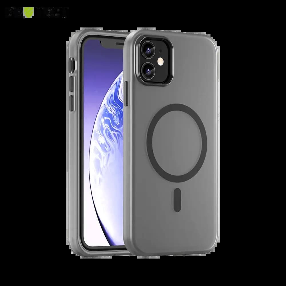 Coque MagSafe bi-matière iPhone 11 - PROTECT MF-006 Noir