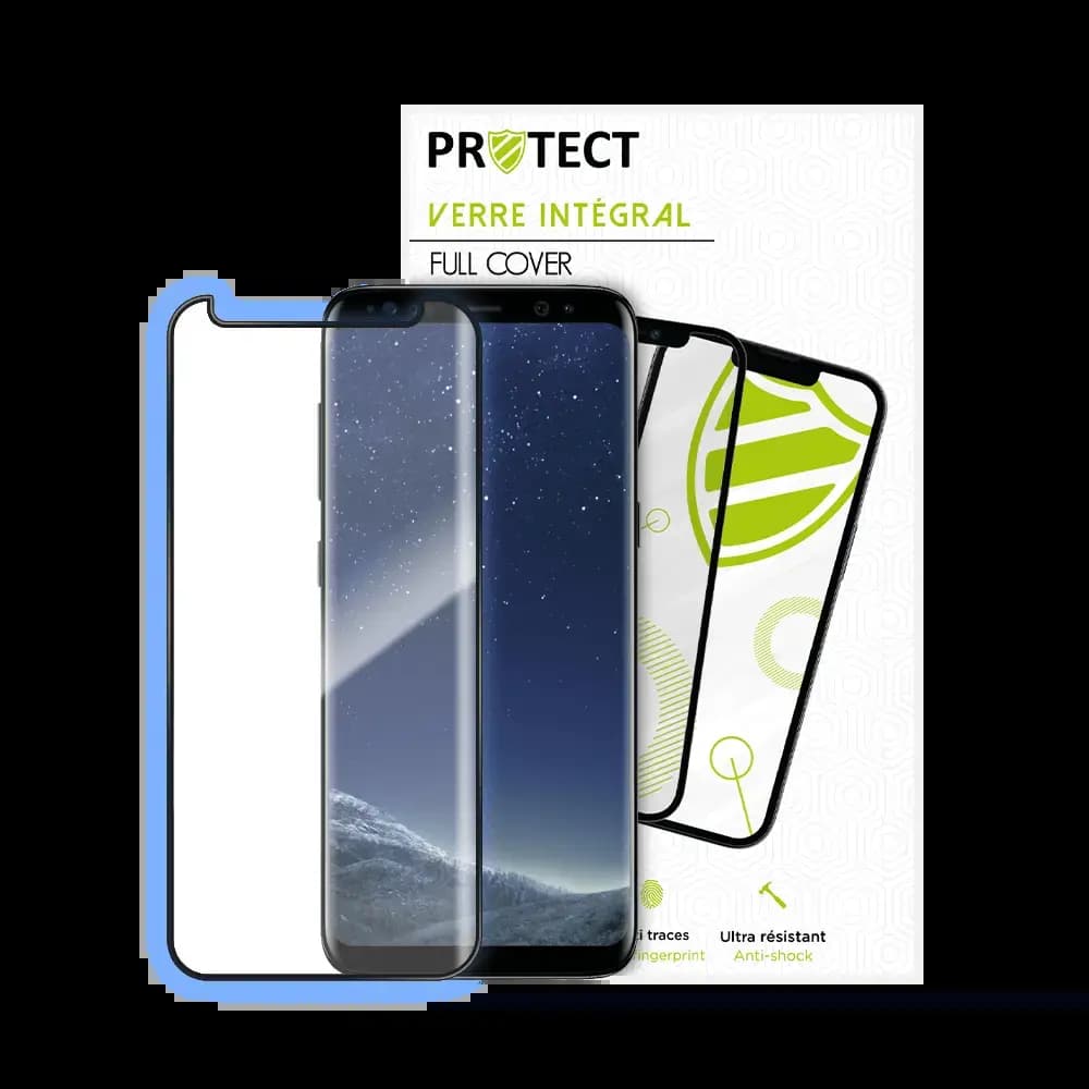 Verre trempé intégral Samsung Galaxy S8 protection écran 9H - PROTECT Noir