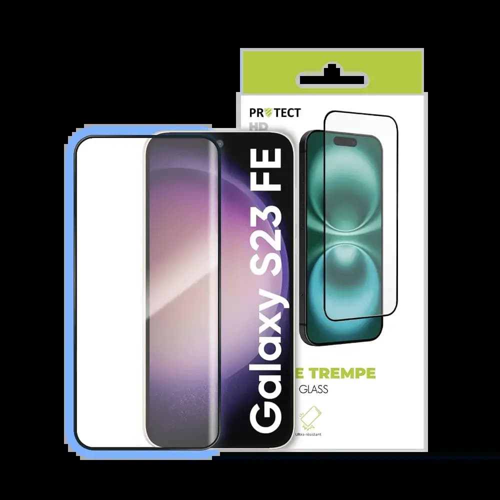 Verre trempé HD Samsung Galaxy S23 FE protection écran 9H - PROTECT Transparent - Vue 3
