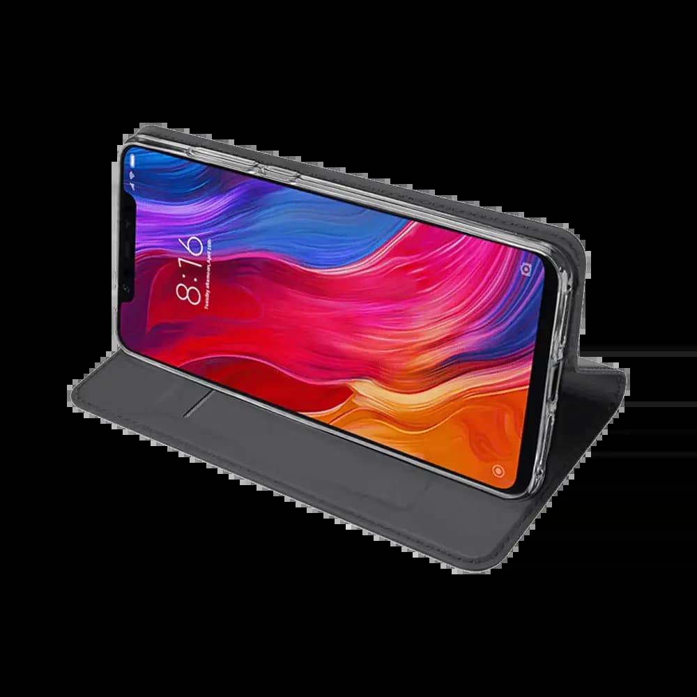 Housse folio Xiaomi Mi 8 porte-carte - Dux Ducis Skin Pro Noir