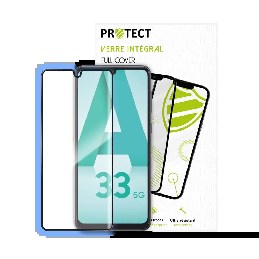Verre trempé intégral Samsung Galaxy A33 5G protection écran 9H - PROTECT Noir - Vue 2