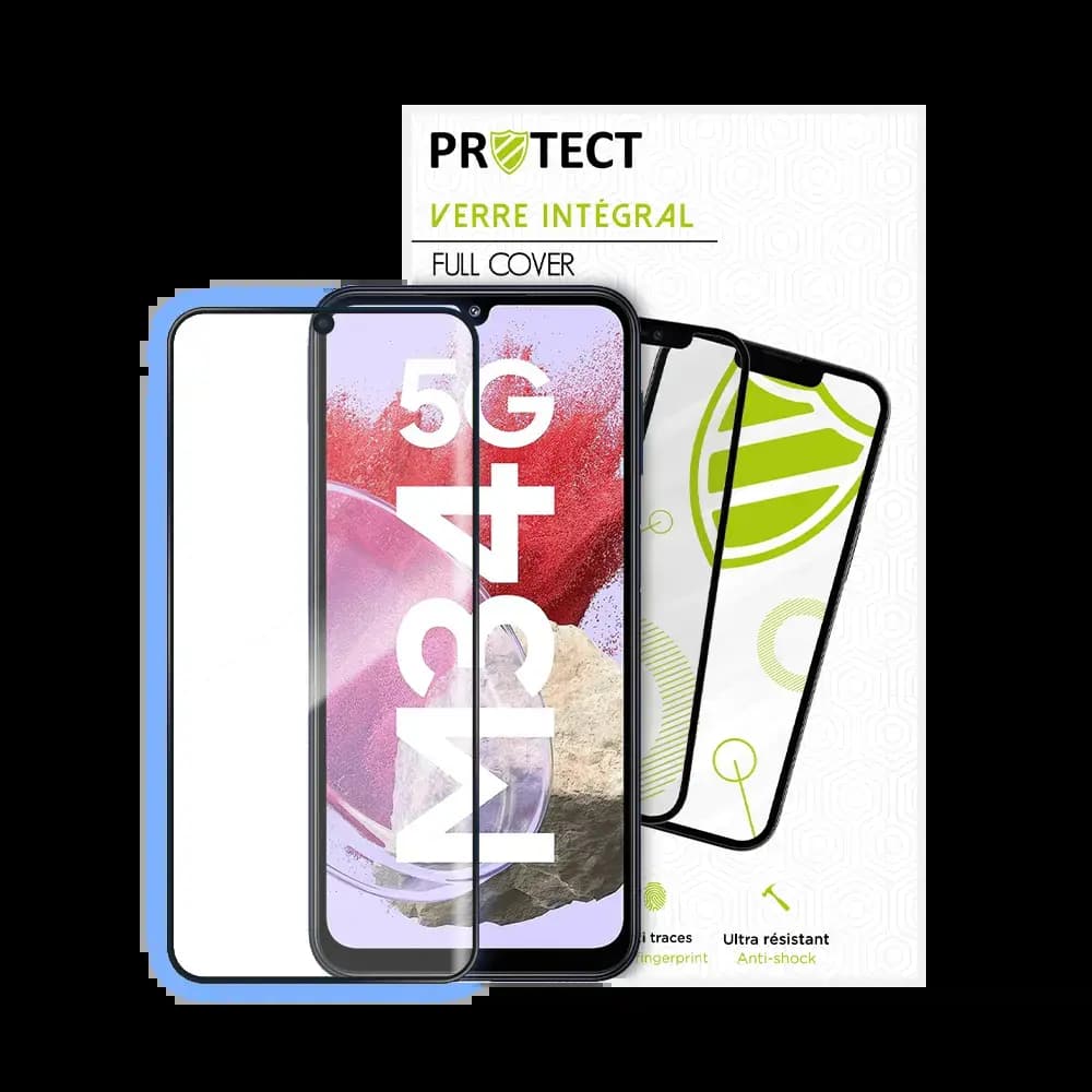 Verre trempé intégral Samsung Galaxy M34 5G protection écran 9H - PROTECT Noir