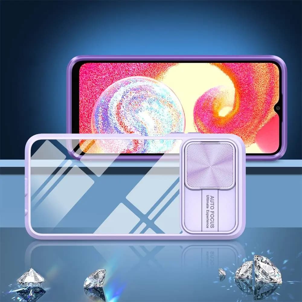 Coque Samsung Galaxy A04e avec cache caméra - PROTECT IE027 Violet