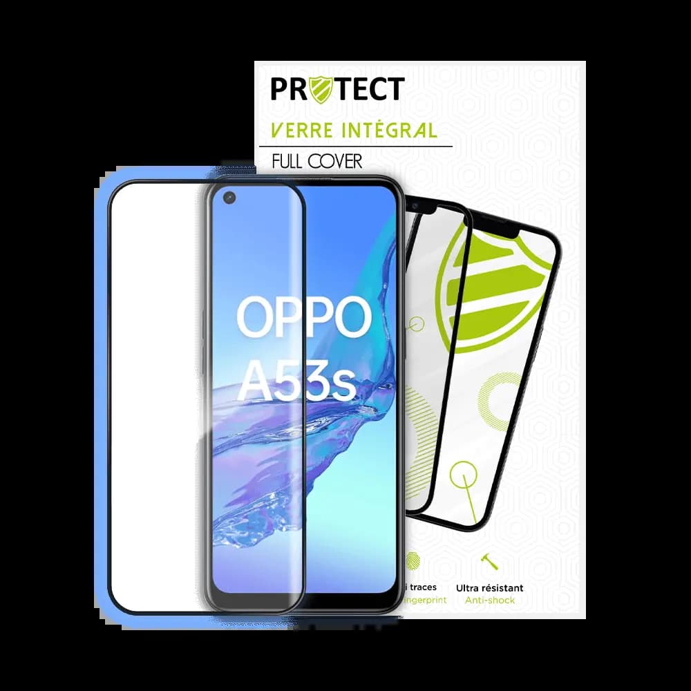 Verre trempé intégral OPPO A53s 2020 / A53 4G 2020 protection écran 9H - PROTECT Noir