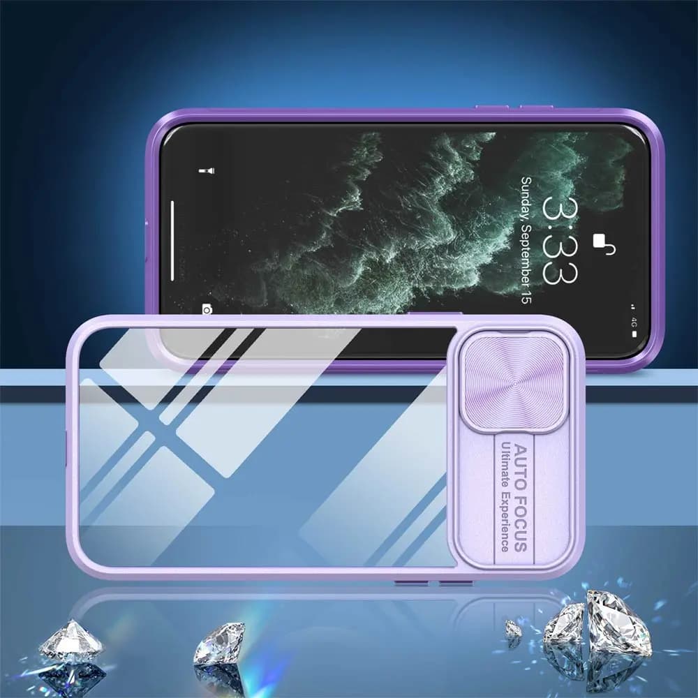 Coque iPhone 11 Pro Max avec cache caméra - PROTECT IE027 Violet