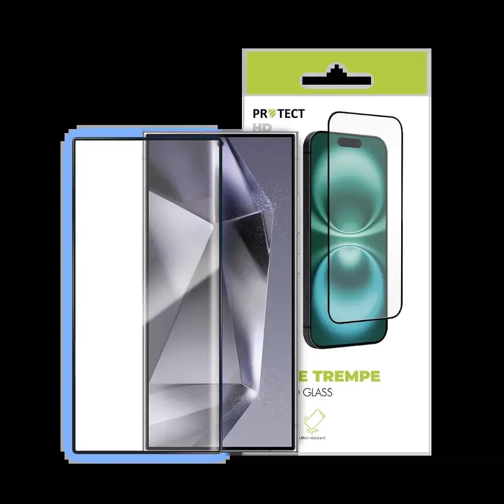 Verre trempé HD Samsung Galaxy S24 Ultra 5G protection écran 9H - PROTECT Transparent - Vue 3