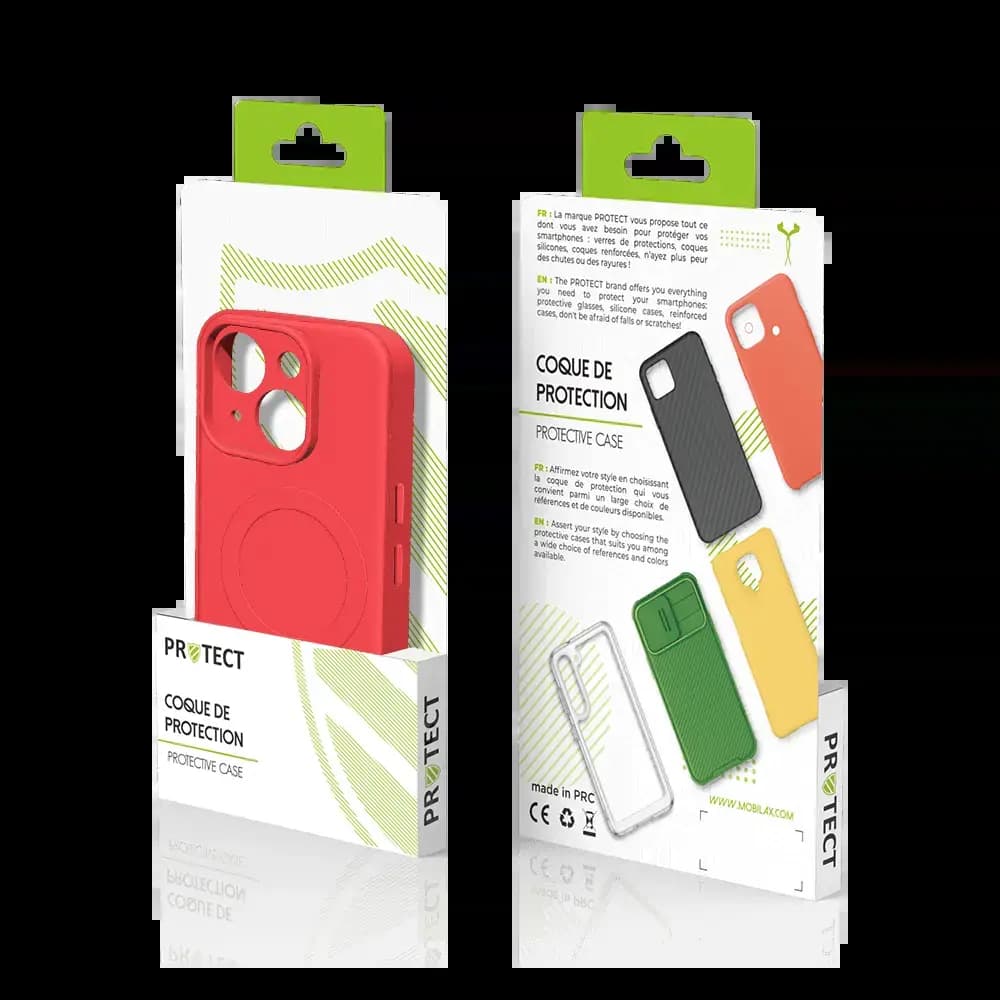 Coque de Protection PROTECT IZ001 pour Apple iPhone 15 MagSafe Rouge