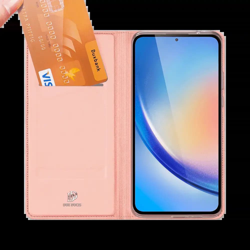 Housse folio MagSafe Samsung Galaxy A35 - Dux Ducis Skin X Pro Bleu