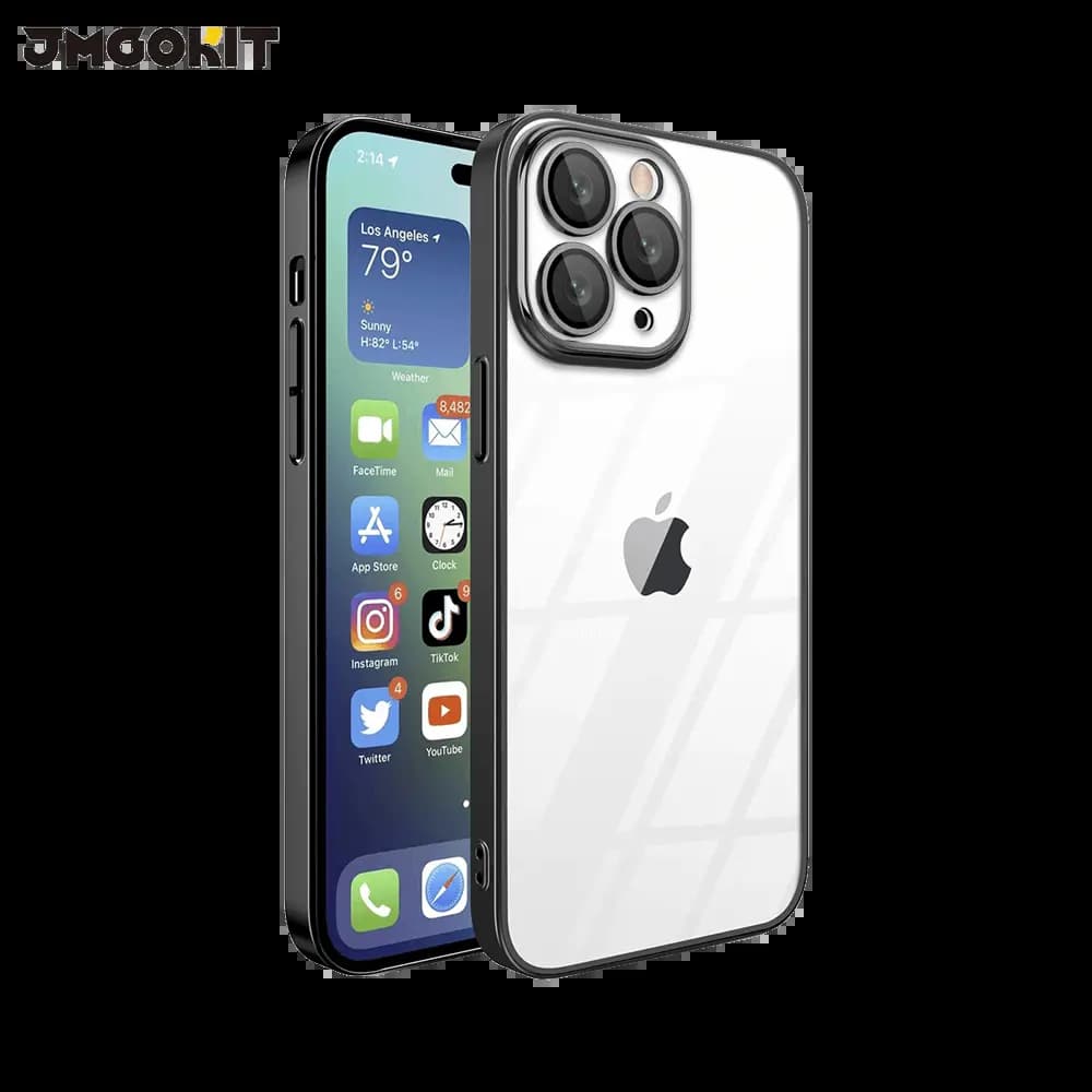 Coque de protection iPhone 12 Pro - JMGOKIT Crystal Glass Noir