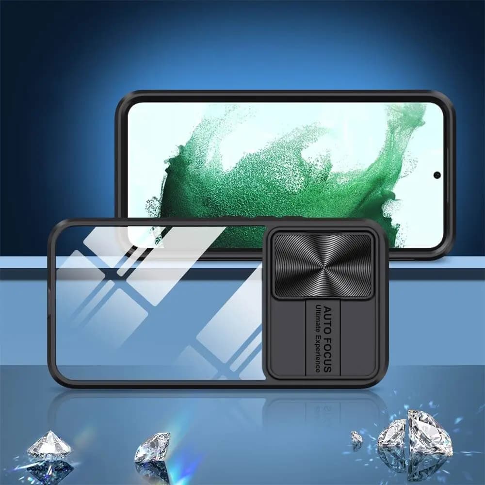 Coque avec cache caméra Samsung Galaxy A55 5G - PROTECT IE027 Noir  - Vue 2