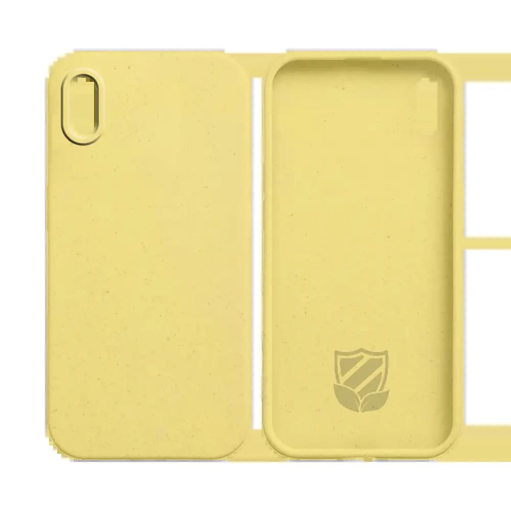 Coque bio iPhone XS Max - PROTECT Jaune