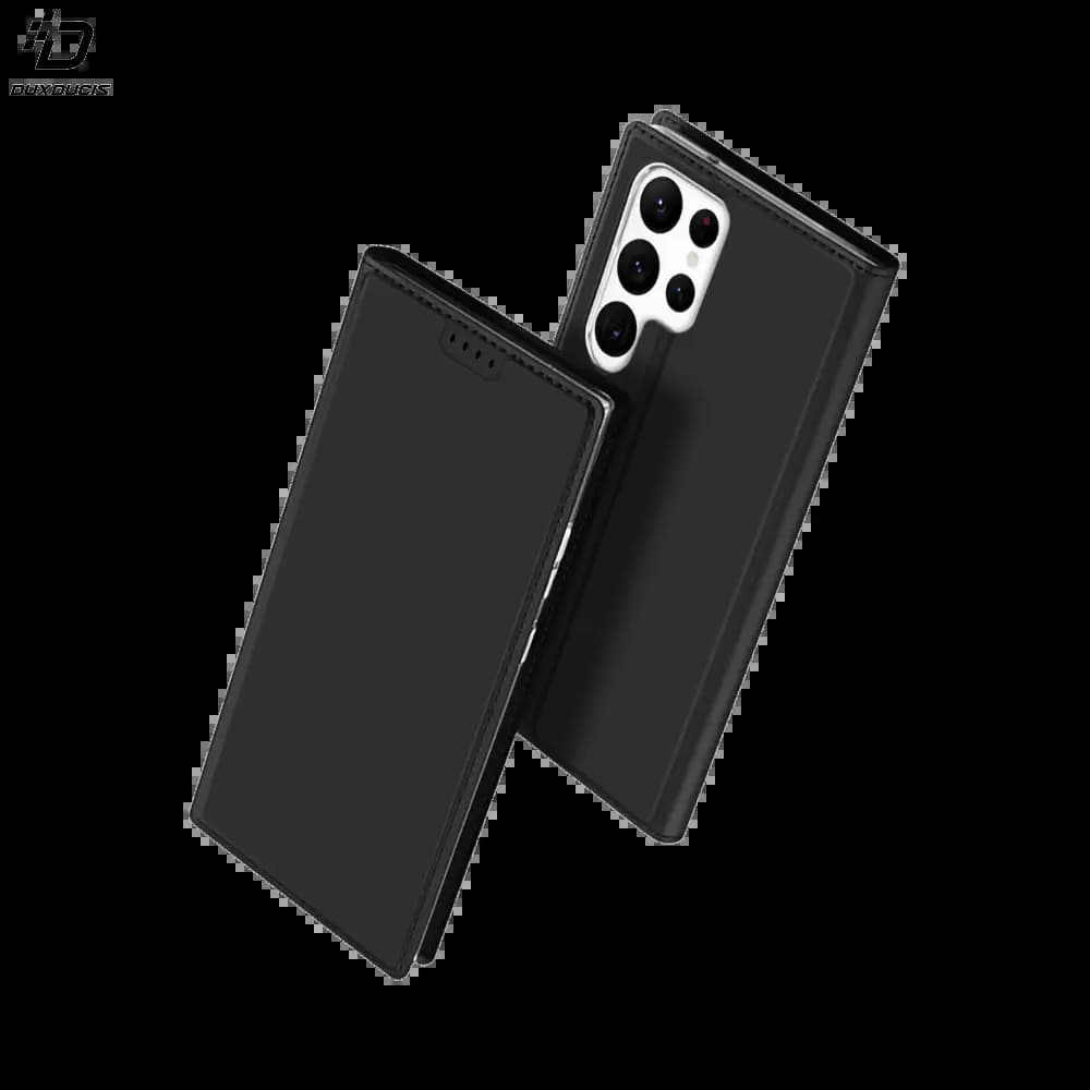 Housse folio Samsung Galaxy S23 Ultra porte-carte - Dux Ducis Skin Pro Noir