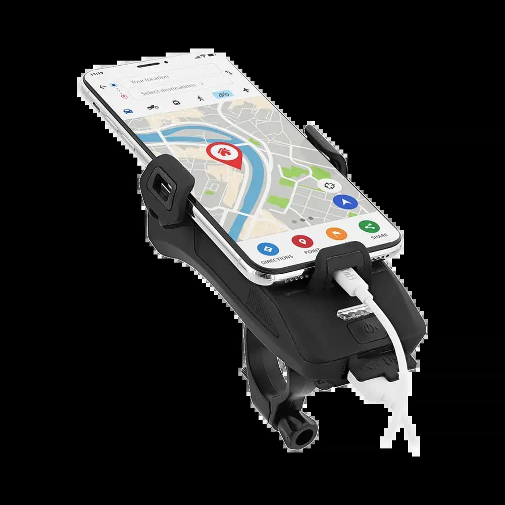 Support smartphone pour vélo T'nb UMHOLD4IN1 4 en 1 - Noir