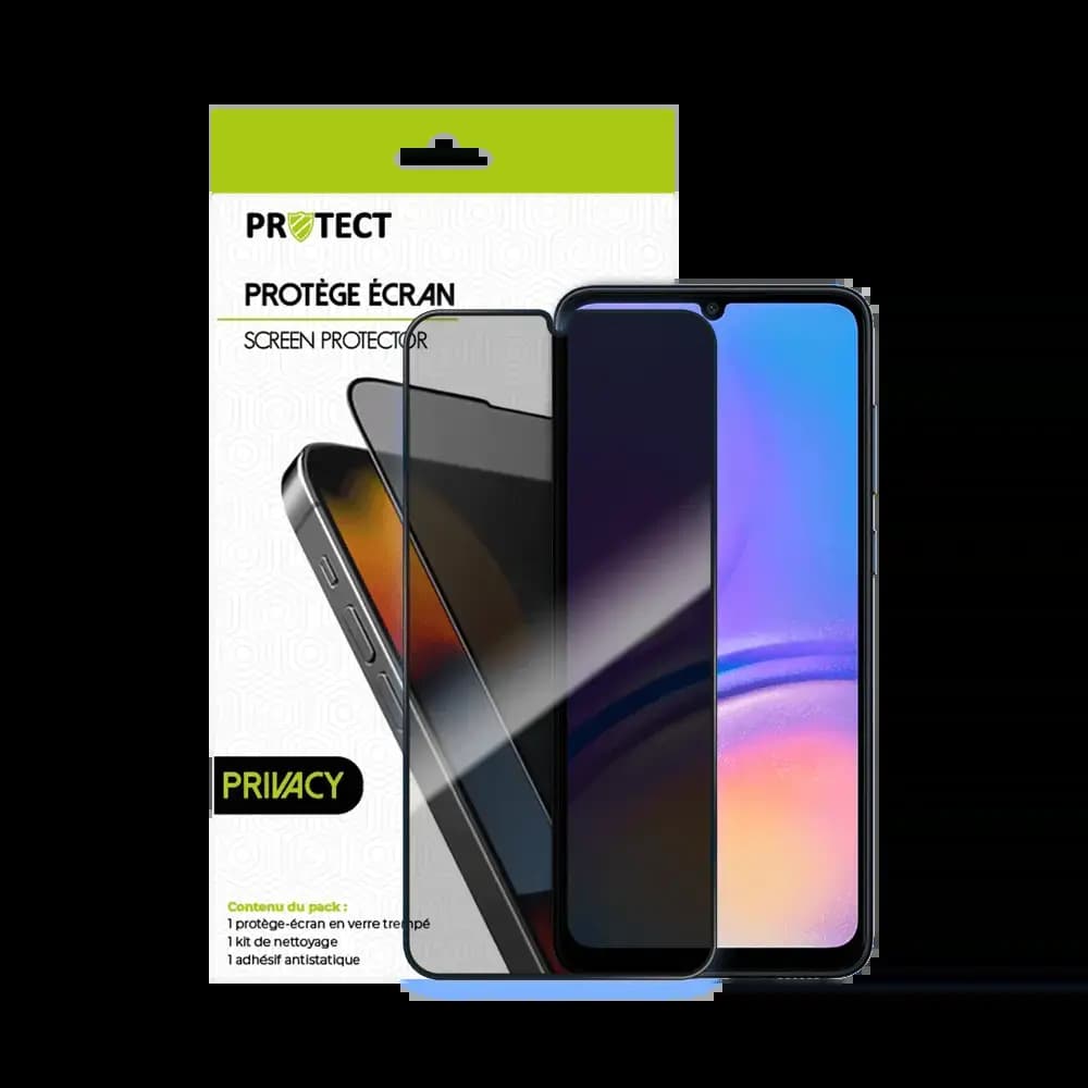 Verre trempé anti-espions Samsung Galaxy A05 protection écran 9h - PROTECT Transparent - Vue 2